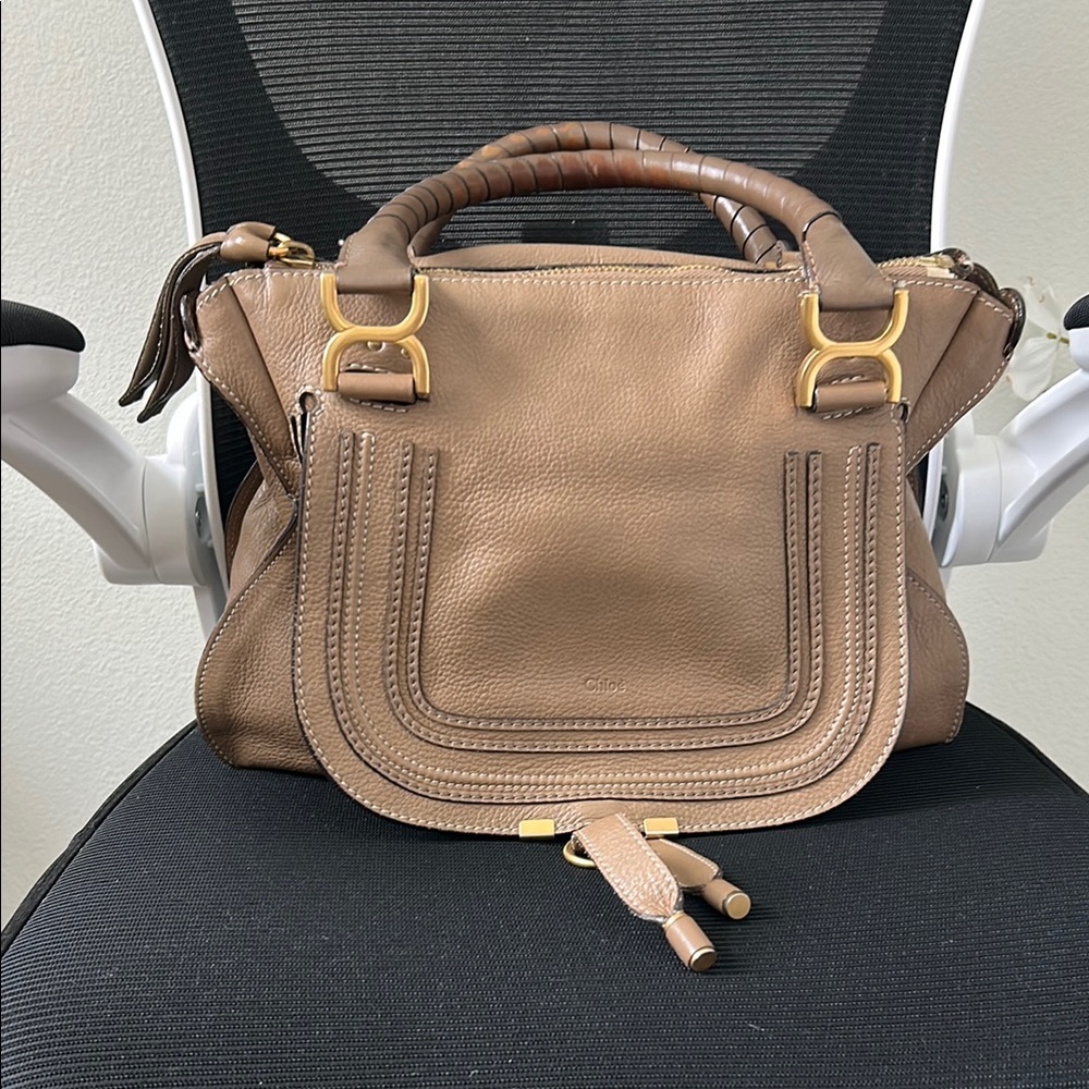 Chloe Tan Leather Handbag